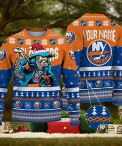 NHL New York Islanders Mascot Ugly Sweater For Christmas