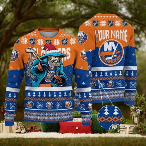 NHL New York Islanders Mascot Ugly Sweater For Christmas