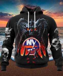 NHL New York Islanders Special Skull Art Design Hoodie
