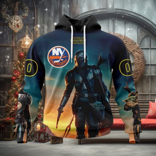 NHL New York Islanders Special Star Wars The Mandalorian Design Hoodie