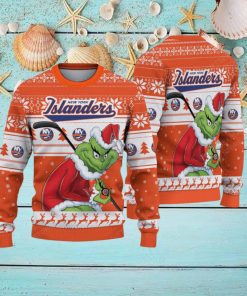 NHL New York Islanders Ugly Sweater Grinch Christmas Sweater