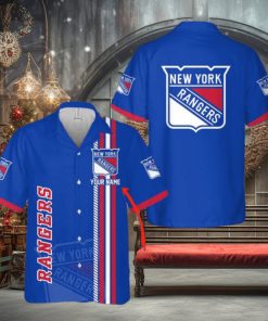 NHL New York Rangers Custom Name 3D Hawaiian Shirt