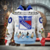 NHL Ottawa Senators Special Peanuts Ice Skating Design Hoodie