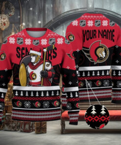 NHL Ottawa Senators Mascot Ugly Sweater For Christmas