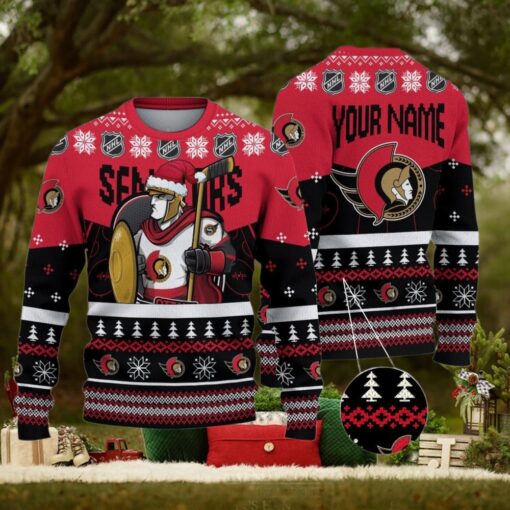 NHL Ottawa Senators Mascot Ugly Sweater For Christmas