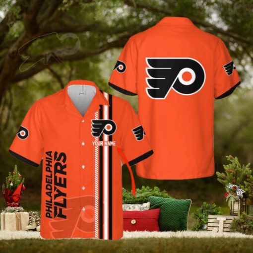 NHL Philadelphia Flyers Custom Name 3D Hawaiian Shirt