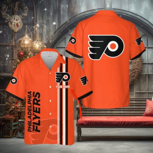 NHL Philadelphia Flyers Custom Name 3D Hawaiian Shirt