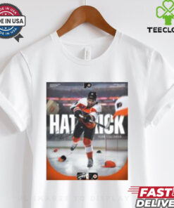 NHL Philadelphia Flyers Sean Couturier Hat Trick Signature LetsGoFlyers T shirt