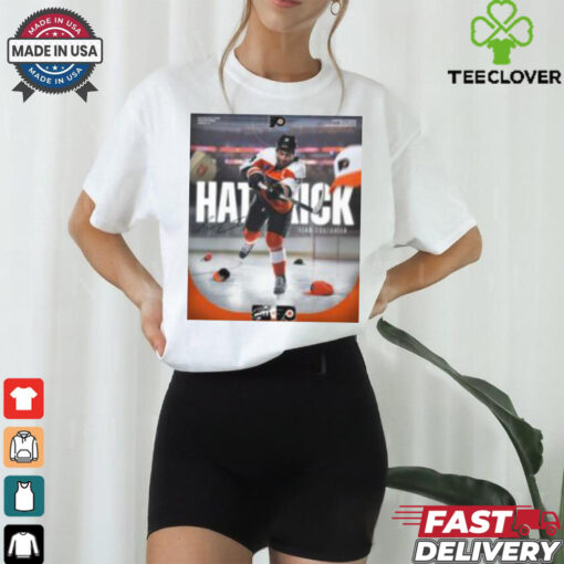 NHL Philadelphia Flyers Sean Couturier Hat Trick Signature LetsGoFlyers T shirt