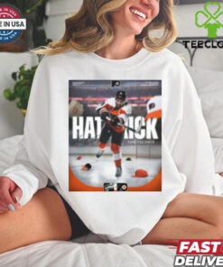 NHL Philadelphia Flyers Sean Couturier Hat Trick Signature LetsGoFlyers T shirt
