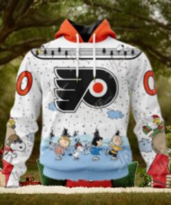 NHL Philadelphia Flyers Special Peanuts Ice Skating Design Hoodie