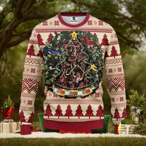 NHL Phoenix Coyotes Ugly Christmas Sweater Ball Pine Tree Christmas Unisex Sweater