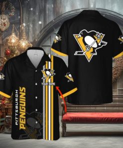 NHL Pittsburgh Penguins Custom Name 3D Hawaiian Shirt