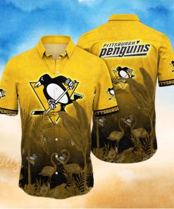 NHL Pittsburgh Penguins Flower Summer Hawaiian Shirt