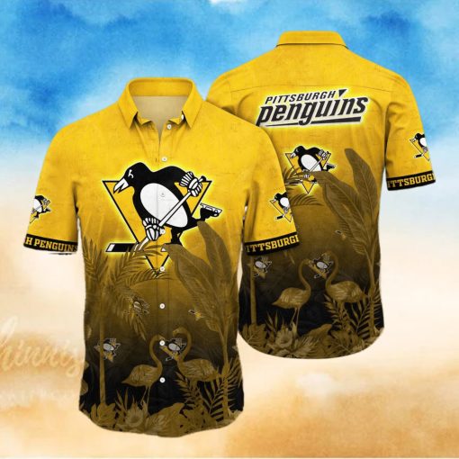 NHL Pittsburgh Penguins Flower Summer Hawaiian Shirt