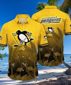 NHL Pittsburgh Penguins Flower Summer Hawaiian Shirt