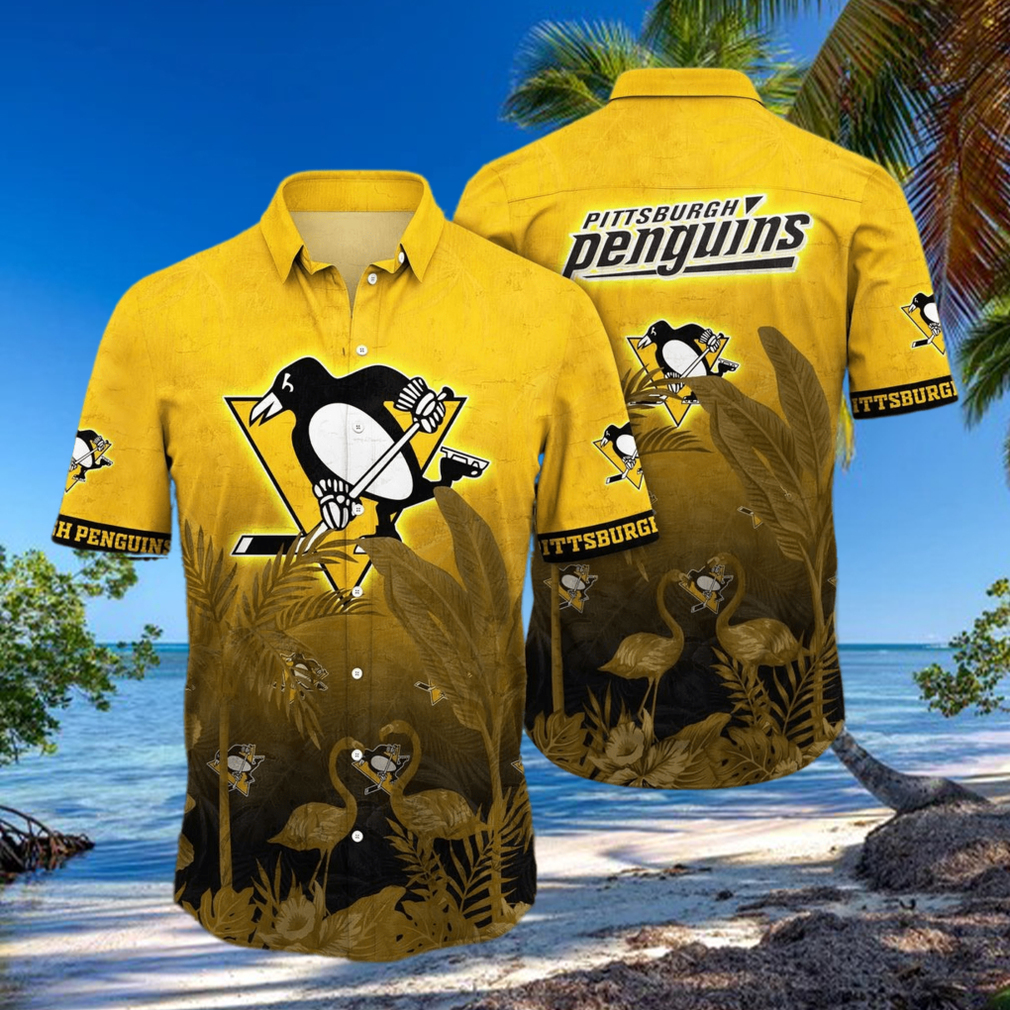 NHL Pittsburgh Penguins Flower Summer Hawaiian Shirt NHL Pittsburgh Penguins Flower Summer Hawaiian Shirt