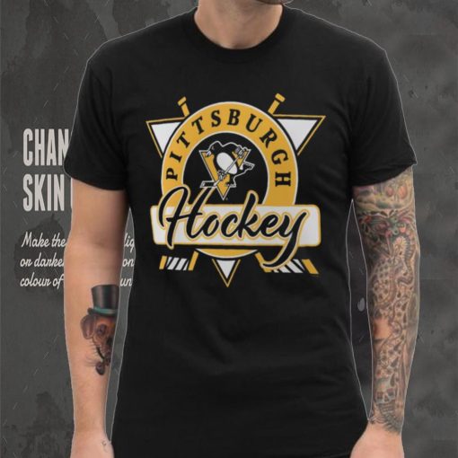 NHL Pittsburgh Penguins Graphic Sleeve Hit Black Shirt