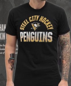 NHL Pittsburgh Penguins Iced Out Black T Shirts