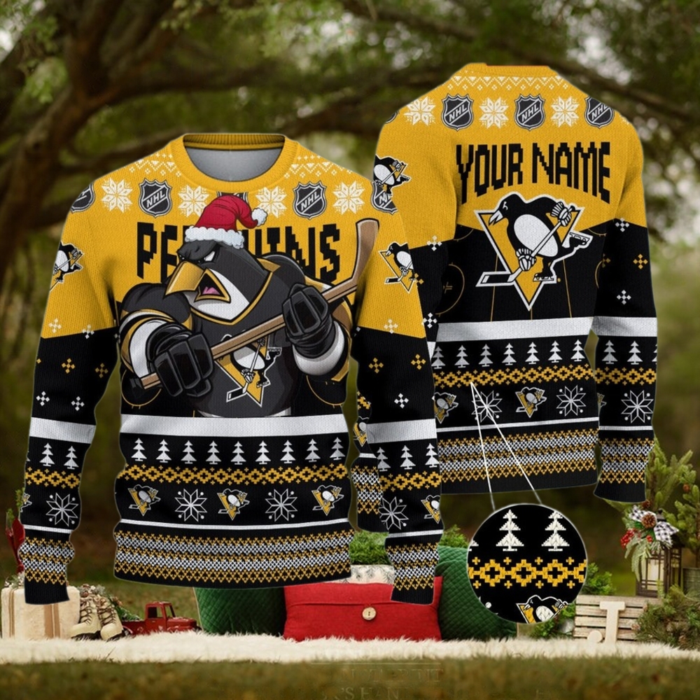 NHL Pittsburgh Penguins Mascot Ugly Sweater For Christmas NHL Pittsburgh Penguins Mascot Ugly Sweater For Christmas