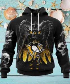 NHL Pittsburgh Penguins Special Skull Art Design Hoodie