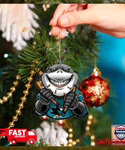 NHL San Jose Sharks Mascot Christmas Tree Decorations 2023 For Holiday Ornament