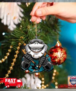 NHL San Jose Sharks Mascot Christmas Tree Decorations 2023 For Holiday Ornament