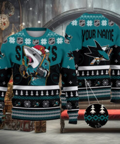 NHL San Jose Sharks Mascot Ugly Sweater For Christmas