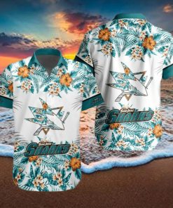 NHL San Jose Sharks Special Tropical Flower Hawaiian Shirt For Fans