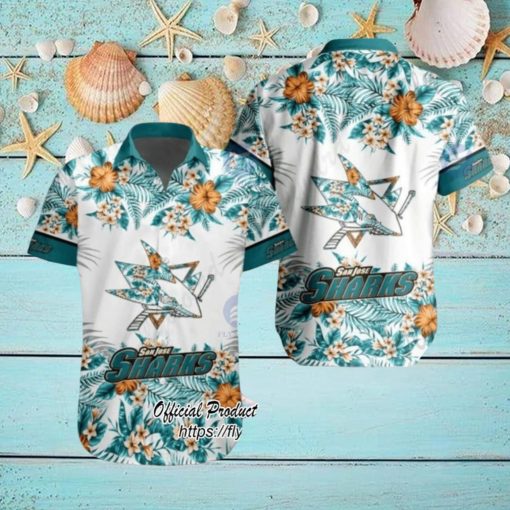 NHL San Jose Sharks Special Tropical Flower Hawaiian Shirt