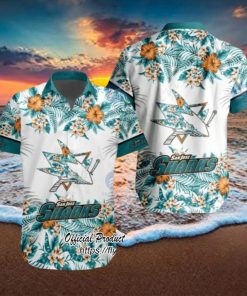 NHL San Jose Sharks Special Tropical Flower Hawaiian Shirt