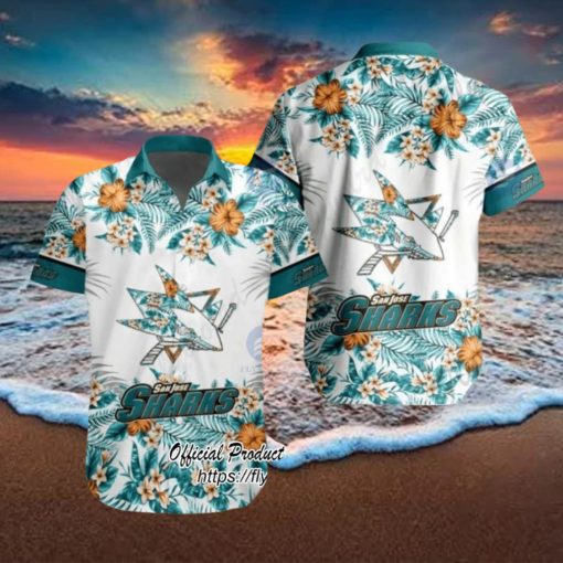 NHL San Jose Sharks Special Tropical Flower Hawaiian Shirt