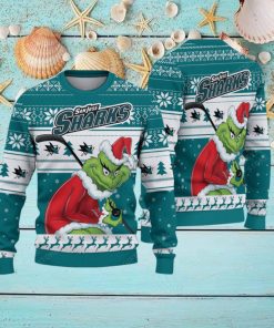 NHL San Jose Sharks Ugly Sweater Grinch Christmas Sweater
