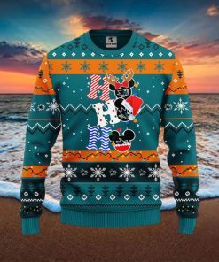 NHL San Jose Sharks Ugly Sweater Hohoho Mickey Ugly Christmas Sweater