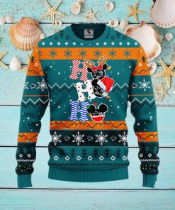 NHL San Jose Sharks Ugly Sweater Hohoho Mickey Ugly Christmas Sweater