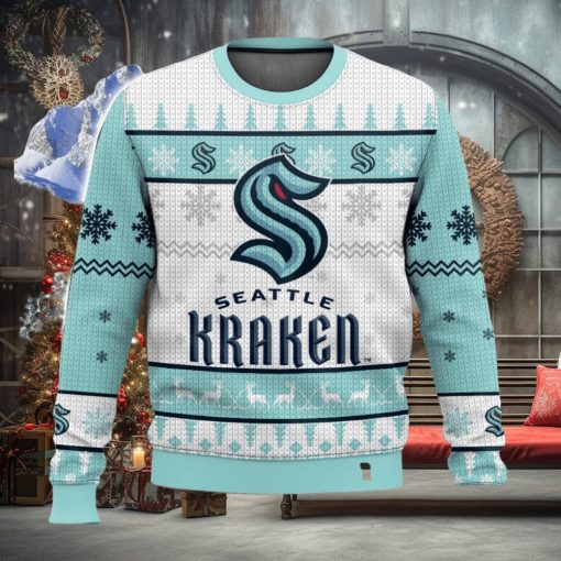 NHL Seattle Kraken 3D Christmas Sweater Ugly Christmas Sweater Christmas Gift Ideas