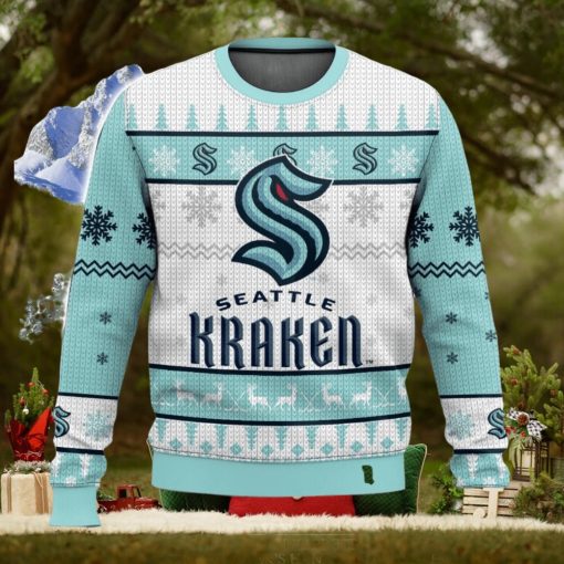 NHL Seattle Kraken 3D Christmas Sweater Ugly Christmas Sweater Christmas Gift Ideas
