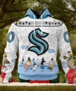 NHL Seattle Kraken Special Peanuts Ice Skating Design Hoodie