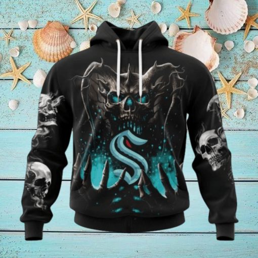 NHL Seattle Kraken Special Skull Art Design Hoodie