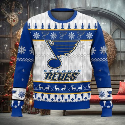 NHL St. Louis Blues 3D Ugly Christmas Sweater Men And Women Christmas Gift