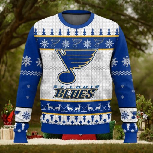 NHL St. Louis Blues 3D Ugly Christmas Sweater Men And Women Christmas Gift