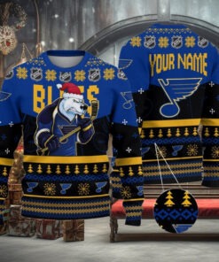 NHL St. Louis Blues Mascot Ugly Sweater For Christmas