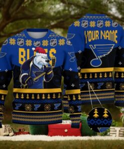 NHL St. Louis Blues Mascot Ugly Sweater For Christmas