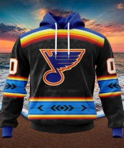 NHL St. Louis Blues Special Native Heritage Design Hoodie