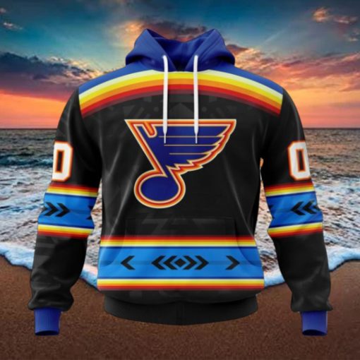 NHL St. Louis Blues Special Native Heritage Design Hoodie