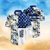 NHL Tampa Bay Lightning Hawaiian Shirt Tropical Hat And Glasses Pattern Summer Hawaiian Shirt