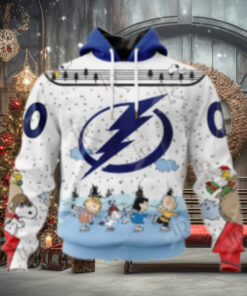 NHL Tampa Bay Lightning Special Peanuts Ice Skating Design Hoodie