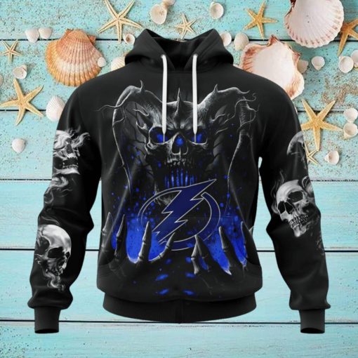 NHL Tampa Bay Lightning Special Skull Art Design Hoodie