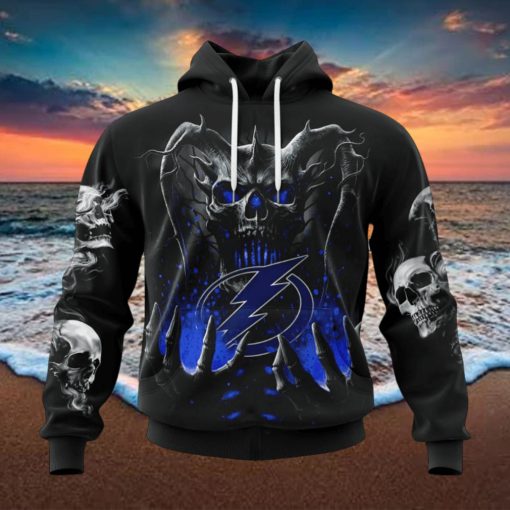 NHL Tampa Bay Lightning Special Skull Art Design Hoodie