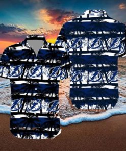 NHL Tampa Bay Lightning Summer Coconut Tree Hawaiian Set